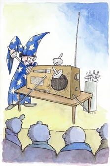 Radio : VII Otwarty Międzynarodowy Konkurs na Rysunek Satyryczny / Deldar Dawood