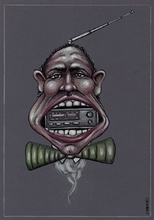 Radio [1] : VII Otwarty Międzynarodowy Konkurs na Rysunek Satyryczny / Daniel Strzelczyk