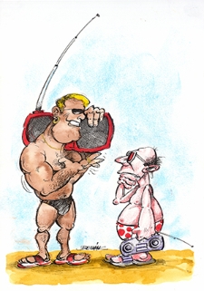 Radio [1] : VII Otwarty Międzynarodowy Konkurs na Rysunek Satyryczny / Bartłomiej Belniak