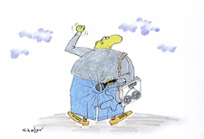 Radio [1] : VII Otwarty Międzynarodowy Konkurs na Rysunek Satyryczny / Dechko Nikolov