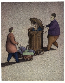 Ochrona przed chłodem i upałem [2] : VIII Otwarty Międzynarodowy Konkurs na Rysunek Satyryczny / Mohammad Ali Khalaji