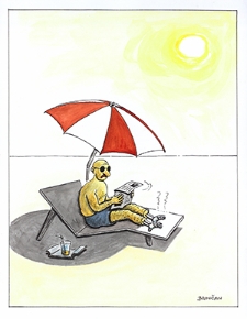 Ochrona przed chłodem i upałem [2] : VIII Otwarty Międzynarodowy Konkurs na Rysunek Satyryczny / František Bojničan