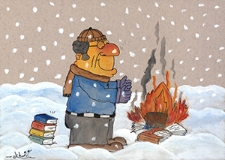 Ochrona przed chłodem i upałem [3] : VIII Otwarty Międzynarodowy Konkurs na Rysunek Satyryczny / Sohrab Kheiri