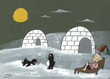 Ochrona przed chłodem i upałem : VIII Otwarty Międzynarodowy Konkurs na Rysunek Satyryczny / Nikoo Ray Naeimeh