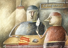 Ochrona przed chłodem i upałem [3] : VIII Otwarty Międzynarodowy Konkurs na Rysunek Satyryczny / Tasso José Menezes Lanza