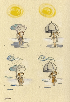 Ochrona przed chłodem i upałem : VIII Otwarty Międzynarodowy Konkurs na Rysunek Satyryczny / Sonia Arbabian