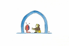 Ochrona przed chłodem i upałem [2] : VIII Otwarty Międzynarodowy Konkurs na Rysunek Satyryczny / Alexei Talimonov