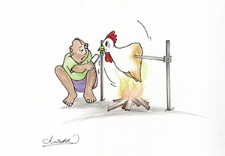 Ochrona przed chłodem i upałem : VIII Otwarty Międzynarodowy Konkurs na Rysunek Satyryczny / Kaur Chand Badhok