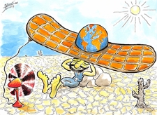 Ochrona przed chłodem i upałem [2] : VIII Otwarty Międzynarodowy Konkurs na Rysunek Satyryczny / Yusuf Temiz