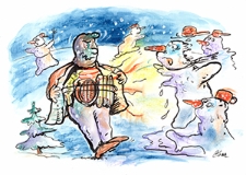 Ochrona przed chłodem i upałem : VIII Otwarty Międzynarodowy Konkurs na Rysunek Satyryczny / Cletiu "Clear" Radu