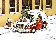 Ochrona przed chłodem i upałem [1] : VIII Otwarty Międzynarodowy Konkurs na Rysunek Satyryczny / Ali Shahali