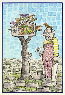 Ochrona przed chłodem i upałem : VIII Otwarty Międzynarodowy Konkurs na Rysunek Satyryczny / Hussaina Aliyu