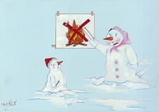 Ochrona przed chłodem i upałem [1] : VIII Otwarty Międzynarodowy Konkurs na Rysunek Satyryczny / Nargas Javan Magidy