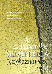 Zielonogórskie Seminaria Językoznawcze 2018: Estetyka językowa w komunikowaniu