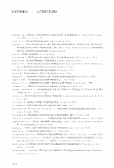 Wstęp do metod i technik badań społecznych - wybrana literatura