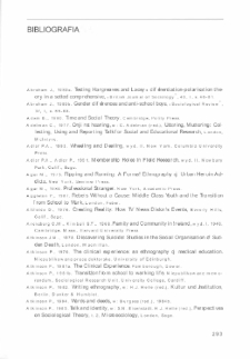 Metody badań terenowych - bibliografia