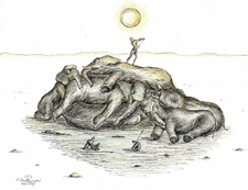 Ochrona przed chłodem i upałem [1] : VIII Otwarty Międzynarodowy Konkurs na Rysunek Satyryczny / Farhad Bahrami