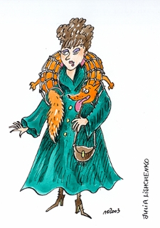 Ochrona przed chłodem i upałem [2] : VIII Otwarty Międzynarodowy Konkurs na Rysunek Satyryczny / Julia Lishchenko