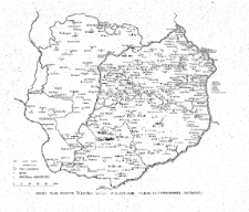 Historia wychowania: Tom 2 - Szkoły tajne wykryte w latach 1870-1904 w guberniach: kieleckiej, piotrkowskiej, radomskiej - mapa