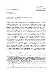 O obecności dzieła św. Teofana Rekluza w polskiej refleksji = Saint Theophan the Recluse`s oeuvre and reception of his thought in Poland
