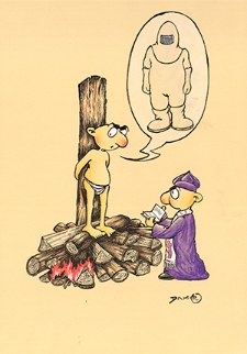 Ochrona przed chłodem i upałem [1] : VIII Otwarty Międzynarodowy Konkurs na Rysunek Satyryczny / Damir Novak