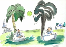 Ochrona przed chłodem i upałem [1] : VIII Otwarty Międzynarodowy Konkurs na Rysunek Satyryczny / Slobodan Obradović