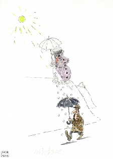 Ochrona przed chłodem i upałem : VIII Otwarty Międzynarodowy Konkurs na Rysunek Satyryczny / January Misiak