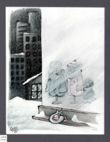 Ochrona przed chłodem i upałem [3] : VIII Otwarty Międzynarodowy Konkurs na Rysunek Satyryczny / M?rcio Leite da Silva