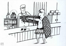 Ochrona przed chłodem i upałem [1] : VIII Otwarty Międzynarodowy Konkurs na Rysunek Satyryczny / Radek Steska