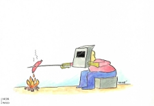 Ochrona przed chłodem i upałem [2] : VIII Otwarty Międzynarodowy Konkurs na Rysunek Satyryczny / Ivan Haramija