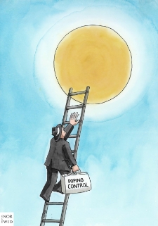 Ochrona przed chłodem i upałem [2] : VIII Otwarty Międzynarodowy Konkurs na Rysunek Satyryczny / Lubomir Kotrha