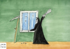 Gazeta : IX Otwarty Międzynarodowy Konkurs na Rysunek Satyryczny / Valeri Tarasenko