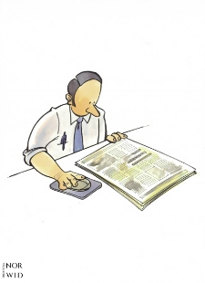 Gazeta [1] : IX Otwarty Międzynarodowy Konkurs na Rysunek Satyryczny / Luc Vermeersch