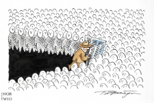 Gazeta [2] : IX Otwarty Międzynarodowy Konkurs na Rysunek Satyryczny / Boris Erenburg