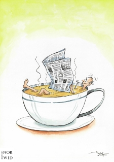 Gazeta : IX Otwarty Międzynarodowy Konkurs na Rysunek Satyryczny / Manoj Chopra