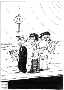 Gazeta [3] : IX Otwarty Międzynarodowy Konkurs na Rysunek Satyryczny / Adam Polkowski