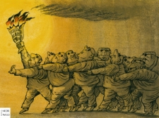 Gazeta [3] : IX Otwarty Międzynarodowy Konkurs na Rysunek Satyryczny / Vladimir Kazanevsky