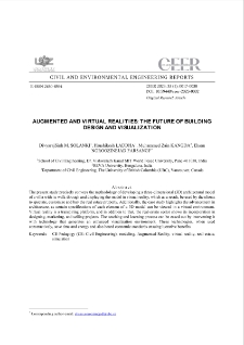 Augmented and Virtual Realities: the Future of Building Design and Visualization