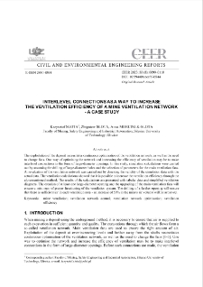 Interlevel Connections as a Way to Increase the Ventilation Efficiency of a Mine Ventilation Network - a Case Study