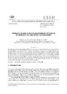 Presence of MNPs in Water Environment-pathways of Degradation and Impact on Organisms