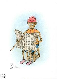 Gazeta : IX Otwarty Międzynarodowy Konkurs na Rysunek Satyryczny / Majid Samarbakhsh