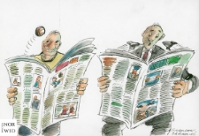 Gazeta [1] : IX Otwarty Międzynarodowy Konkurs na Rysunek Satyryczny / Slobodan Obradović