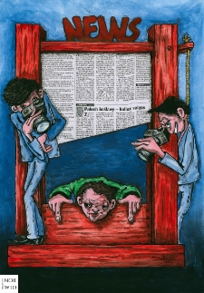 Gazeta [1] : IX Otwarty Międzynarodowy Konkurs na Rysunek Satyryczny / Artur Galicki