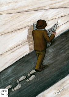 Gazeta : IX Otwarty Międzynarodowy Konkurs na Rysunek Satyryczny / Farhad Bahrami