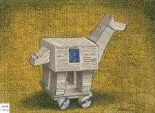 Gazeta [1] : IX Otwarty Międzynarodowy Konkurs na Rysunek Satyryczny / Gabriel Rusu