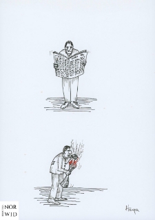 Gazeta : IX Otwarty Międzynarodowy Konkurs na Rysunek Satyryczny / Borislav Hegedušić