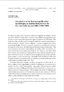 Karykaturalny stereotyp zbrodni i przestępcy w węgierskiej kulturze lat realnego socjalizmu (1956-1989) = Caricature stereotype of crime and criminals in Hungarian culture in years of real socialism (1956-1989)