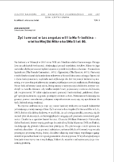"Żyć i umrzeć w Los Angeles" Williama Friedkina - wielkomiejski mikrokosmos lat 80. = William Friedkin`s "To live and die in L.A." - the urban microcosm of the 1980s