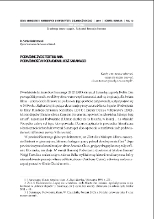 Podwójne życie Tertuliana. Podwójność w "Podwojeniu" José Saramago = The double life of Tertulian. "L`uomo duplicato" by José Saramago