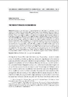 The theme of paralysis in "Dubliners 100"